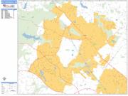 Gaithersburg <br /> Wall Map <br /> Basic Style 2025 Map