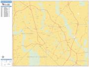 Silver Spring <br /> Wall Map <br /> Basic Style 2025 Map