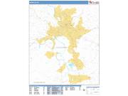 Asheville <br /> Wall Map <br /> Basic Style 2025 Map