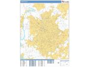 Charlotte <br /> Wall Map <br /> Basic Style 2025 Map