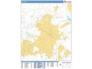 Durham <br /> Wall Map <br /> Basic Style 2025 Map