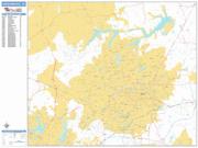 Greensboro <br /> Wall Map <br /> Basic Style 2025 Map