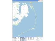 Outer Banks <br /> Wall Map <br /> Basic Style 2025 Map