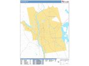 Manchester <br /> Wall Map <br /> Basic Style 2025 Map