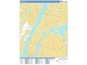 New York <br /> Wall Map <br /> Basic Style 2025 Map
