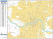 Cincinnati <br /> Wall Map <br /> Basic Style 2025 Map