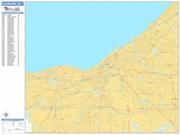 Cleveland <br /> Wall Map <br /> Basic Style 2025 Map