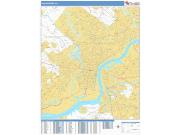 Philadelphia <br /> Wall Map <br /> Basic Style 2025 Map
