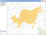 Spartanburg <br /> Wall Map <br /> Basic Style 2025 Map