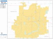 Sioux Falls <br /> Wall Map <br /> Basic Style 2025 Map