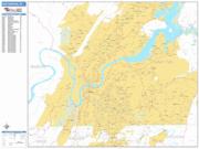 Chattanooga <br /> Wall Map <br /> Basic Style 2025 Map