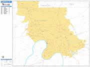 Clarksville <br /> Wall Map <br /> Basic Style 2025 Map