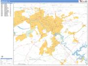 Kingsport <br /> Wall Map <br /> Basic Style 2025 Map