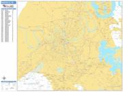 Nashville <br /> Wall Map <br /> Basic Style 2025 Map