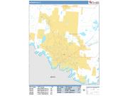 Brownsville <br /> Wall Map <br /> Basic Style 2025 Map