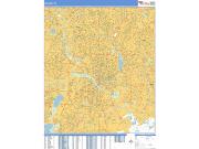 Dallas <br /> Wall Map <br /> Basic Style 2025 Map