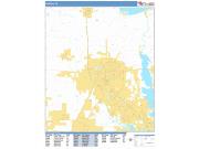 Denton <br /> Wall Map <br /> Basic Style 2025 Map