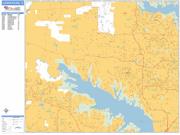 Flower Mound <br /> Wall Map <br /> Basic Style 2025 Map