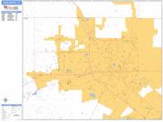 Harlingen <br /> Wall Map <br /> Basic Style 2025 Map