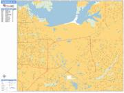 Lewisville <br /> Wall Map <br /> Basic Style 2025 Map