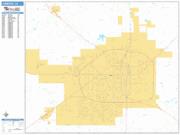 Lubbock <br /> Wall Map <br /> Basic Style 2025 Map