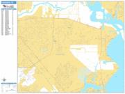 Pasadena <br /> Wall Map <br /> Basic Style 2025 Map