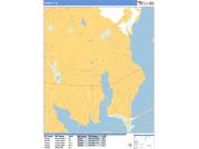 Rowlett <br /> Wall Map <br /> Basic Style 2025 Map
