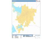 San Angelo <br /> Wall Map <br /> Basic Style 2025 Map