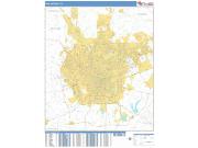 San Antonio <br /> Wall Map <br /> Basic Style 2025 Map