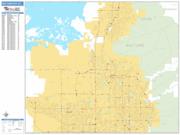 Salt Lake City <br /> Wall Map <br /> Basic Style 2025 Map
