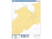 Lynchburg <br /> Wall Map <br /> Basic Style 2025 Map