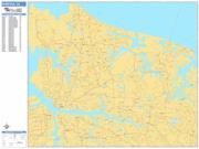 Norfolk <br /> Wall Map <br /> Basic Style 2025 Map