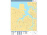 Portsmouth <br /> Wall Map <br /> Basic Style 2025 Map