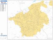Roanoke <br /> Wall Map <br /> Basic Style 2025 Map