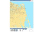 Virginia Beach <br /> Wall Map <br /> Basic Style 2025 Map
