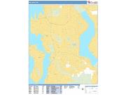 Bellevue <br /> Wall Map <br /> Basic Style 2025 Map