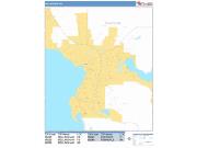 Bellingham <br /> Wall Map <br /> Basic Style 2025 Map
