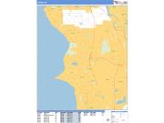 Burien <br /> Wall Map <br /> Basic Style 2025 Map