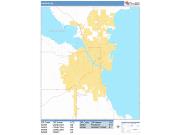 Oshkosh <br /> Wall Map <br /> Basic Style 2025 Map