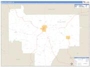 Bullock County, AL <br /> Wall Map <br /> Zip Code <br /> Basic Style 2025 Map