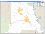 Chilton County, AL <br /> Wall Map <br /> Zip Code <br /> Basic Style 2025 Map