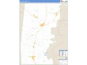 Choctaw County, AL <br /> Wall Map <br /> Zip Code <br /> Basic Style 2025 Map