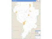 Clarke County, AL <br /> Wall Map <br /> Zip Code <br /> Basic Style 2025 Map