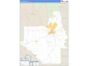 Dallas County, AL <br /> Wall Map <br /> Zip Code <br /> Basic Style 2025 Map