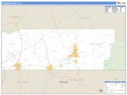 Escambia County, AL <br /> Wall Map <br /> Zip Code <br /> Basic Style 2025 Map