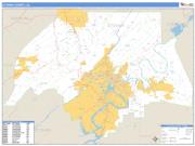 Etowah County, AL <br /> Wall Map <br /> Zip Code <br /> Basic Style 2025 Map