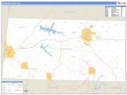 Franklin County, AL <br /> Wall Map <br /> Zip Code <br /> Basic Style 2025 Map