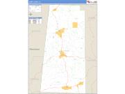 Lamar County, AL <br /> Wall Map <br /> Zip Code <br /> Basic Style 2025 Map