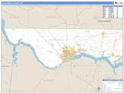 Lauderdale County, AL <br /> Wall Map <br /> Zip Code <br /> Basic Style 2025 Map