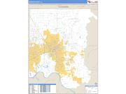 Madison County, AL <br /> Wall Map <br /> Zip Code <br /> Basic Style 2025 Map